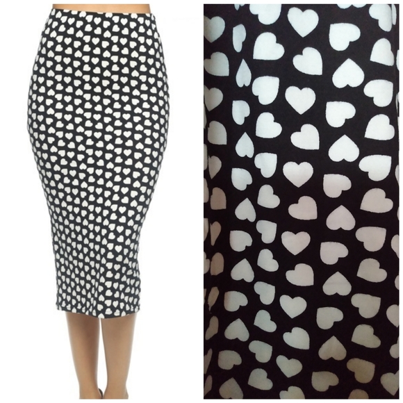 Dresses & Skirts - 🥰 Unique Extra Soft Polyester/Spandex Heart Skirt ~ Like for FREE SHIPPING